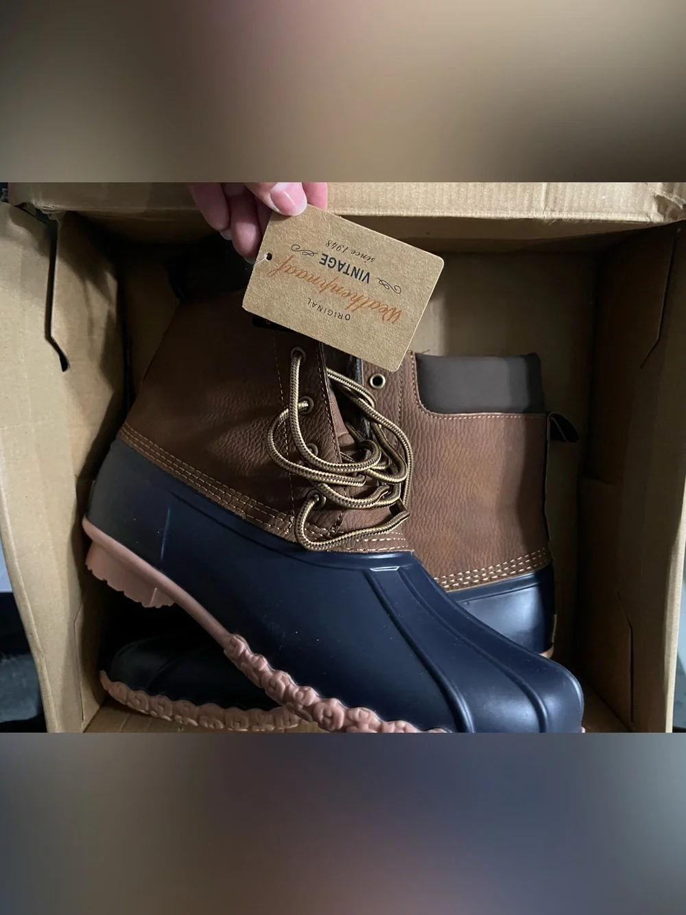 Weatherproof Tan and Navy Adam II Boot